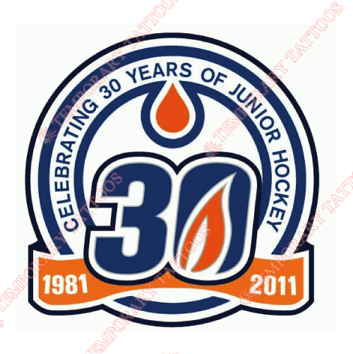 Kamloops Blazers Customize Temporary Tattoos Stickers NO.7506